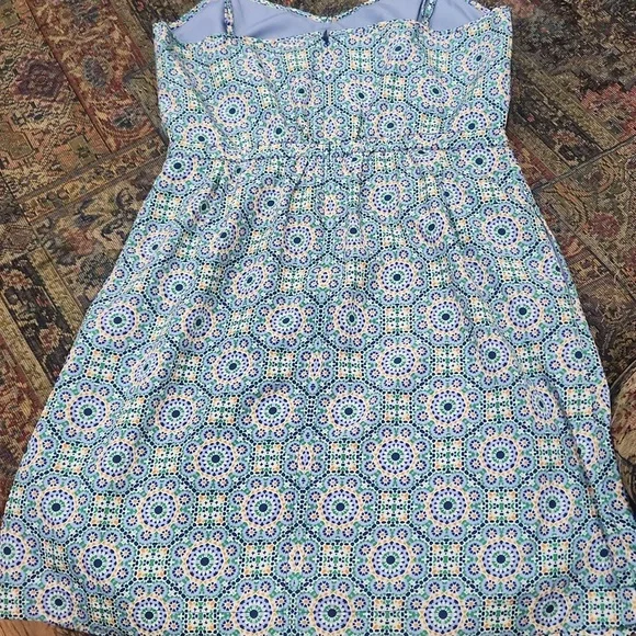 Stainglass Green Jcrew Dress - Picture 6 of 10